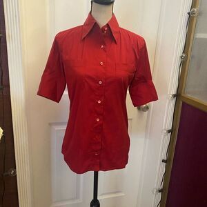 Fendi red shirt blouse, size 38(S)